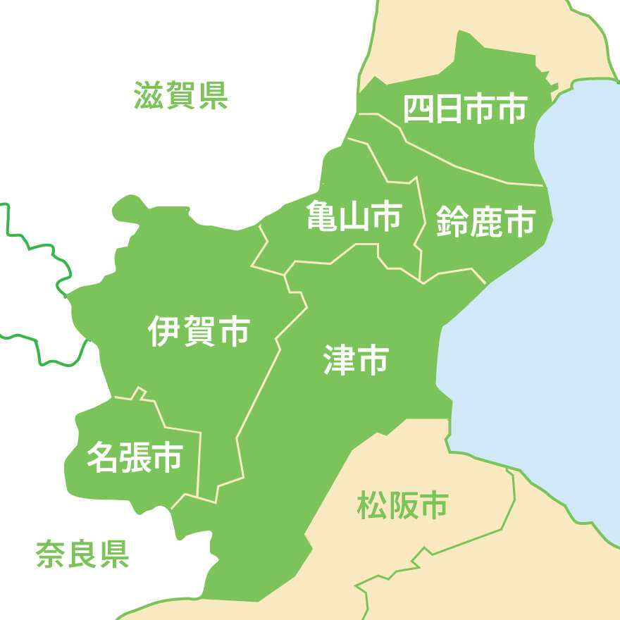 施工対応エリア地図